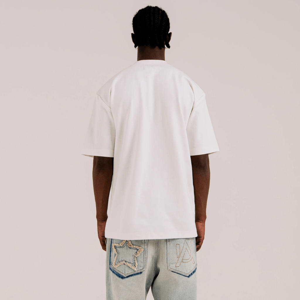AURUM STARS I AURUM LINE WHITE CAMISETA OVERSIZED BLANCA