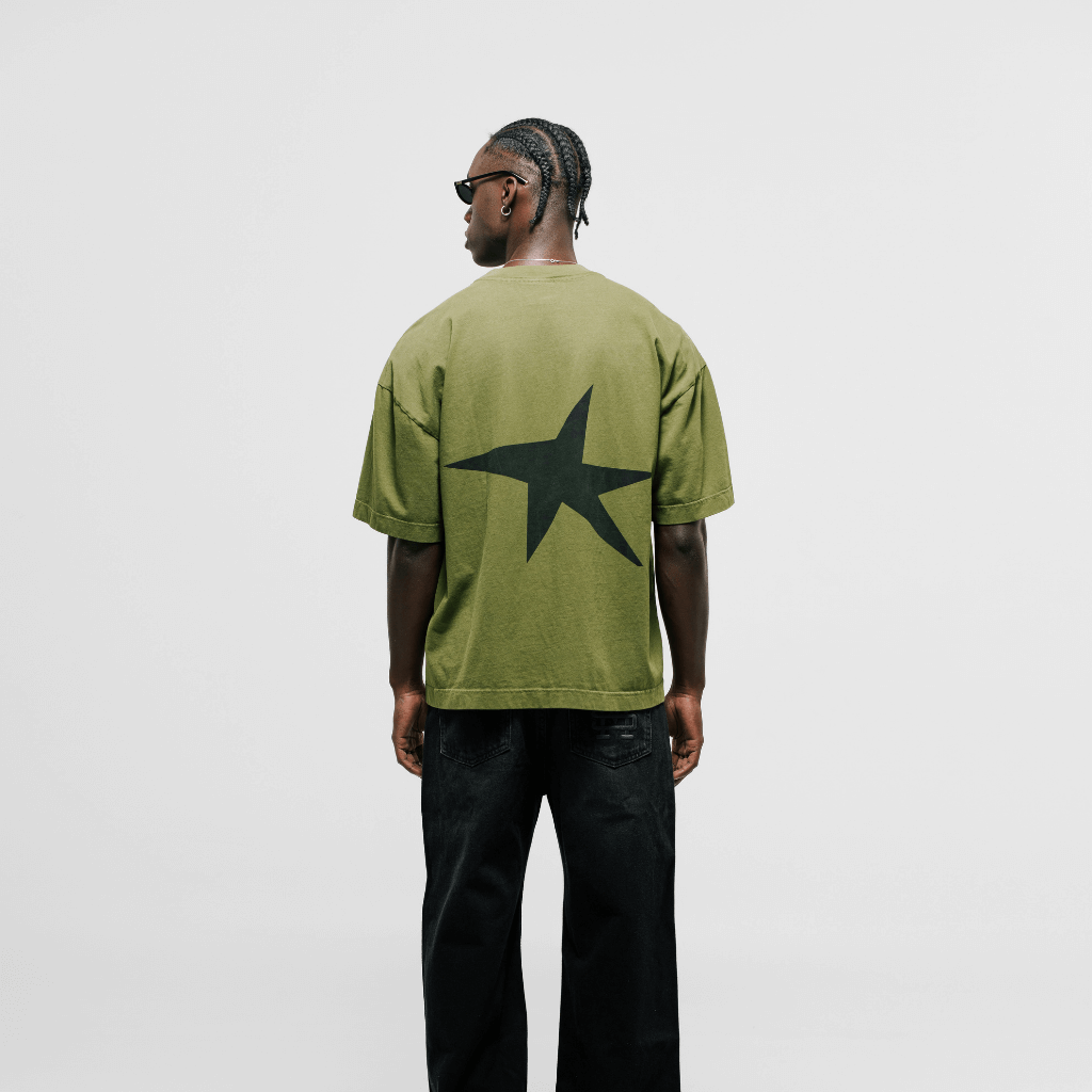 MONOIC TUTTO BENE 2 CAMISETA BOXY FIT RIVA VERDE OLIVA
