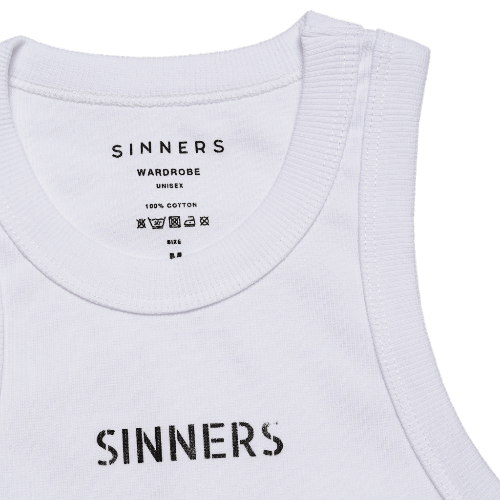 SINNERS TANK TOP HOMBRE BLANCO
