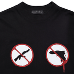 SINNERS AMERICAN HORROR CAMISETA BOXY NEGRA