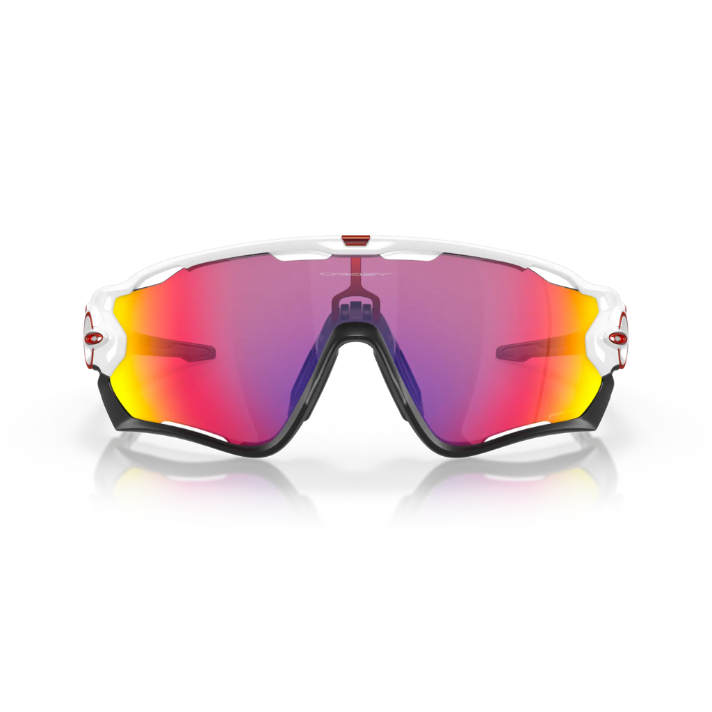 GAFAS OAKLEY JAWBREAKER BLANCO / NEGRO LENTE ROJO PRIZM