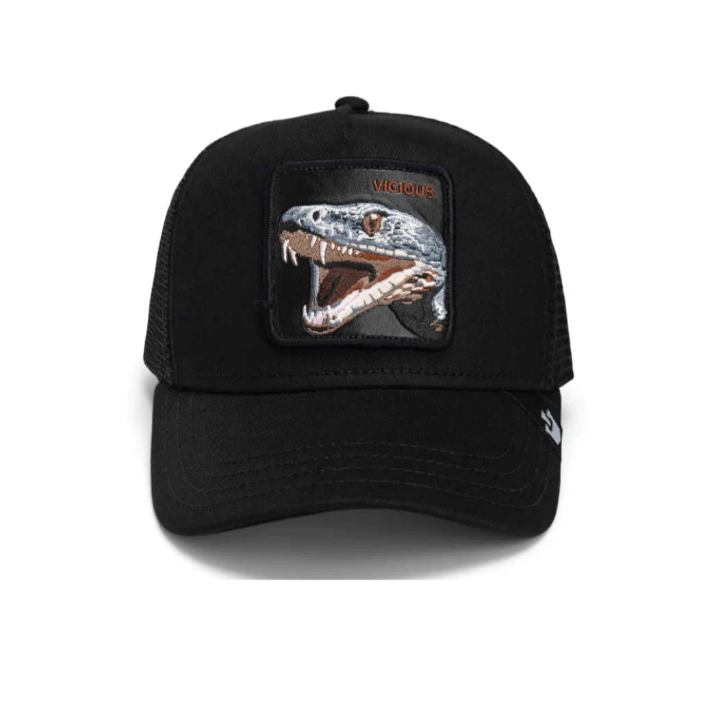 GOORIN BROS THE VICIOUS SNAKE GORRA CAMIONERA AJUSTABLE NEGRA