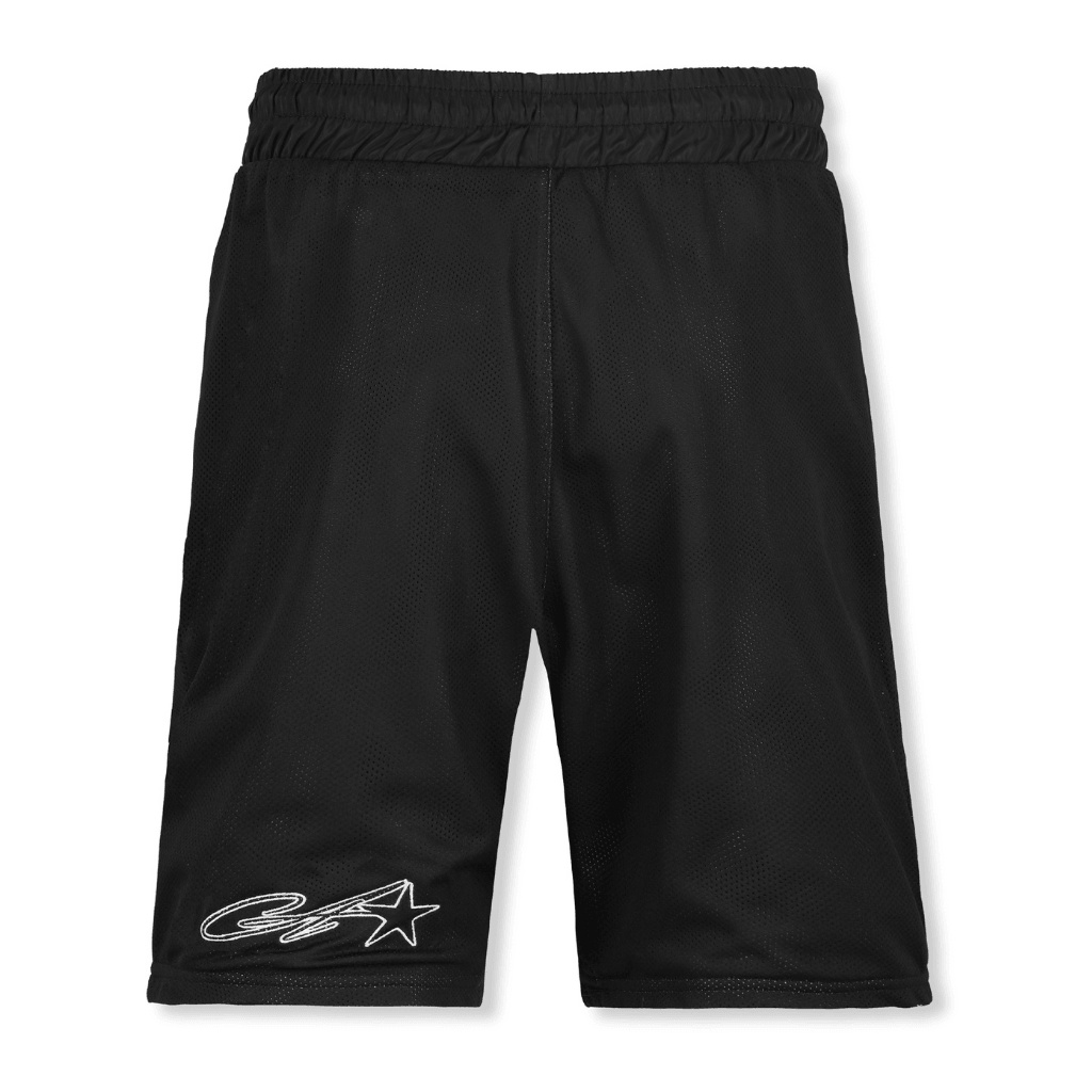 AURUM STARS II BLACK STAR SHORTS LOOSE FIT NEGROS
