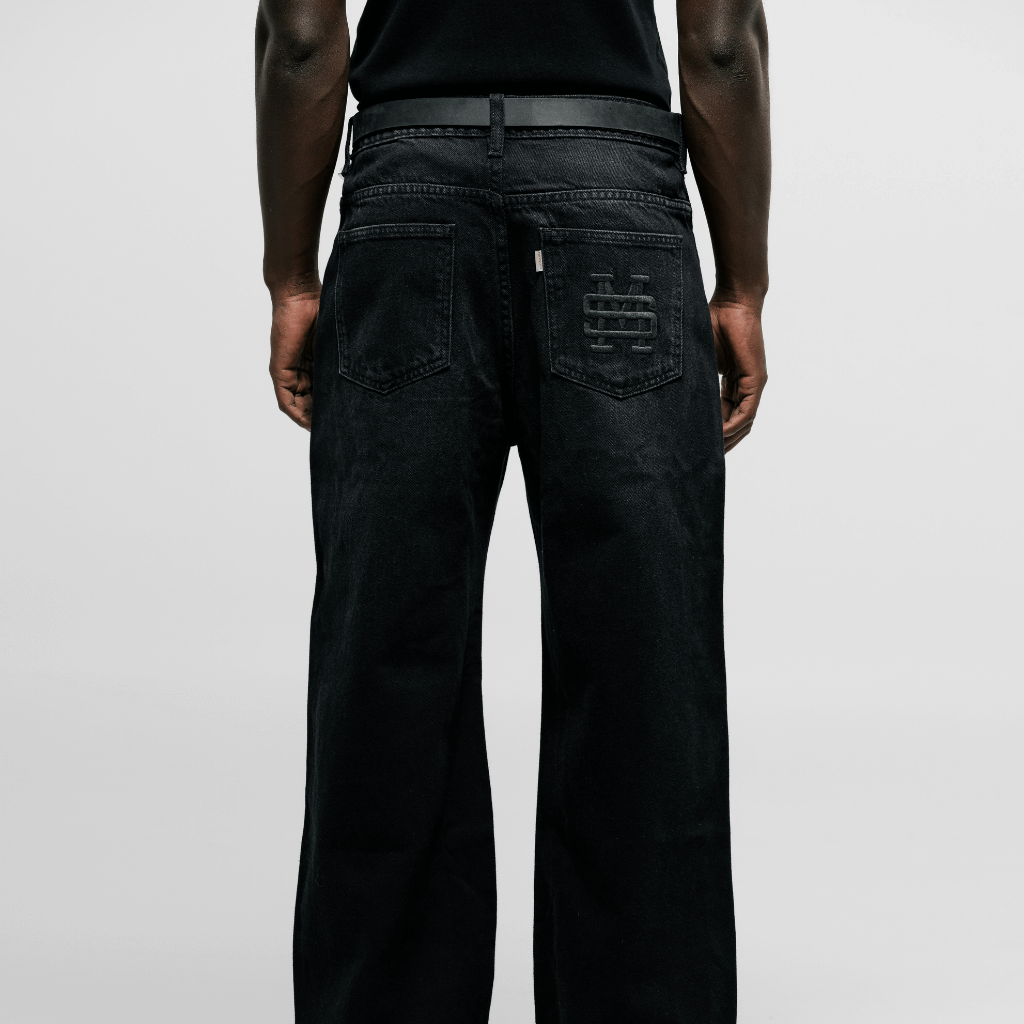 MONOIC TUTTO BENE I FLARED JEANS NEGRO DESGASTADO