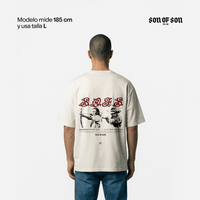 SON OF SON DALLAS TEXAS THE MOMENT BEFORE CAMISETA OVERSIZED BEIGE