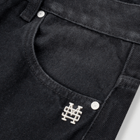 MONOIC TUTTO BENE I FLARED JEANS NEGRO DESGASTADO