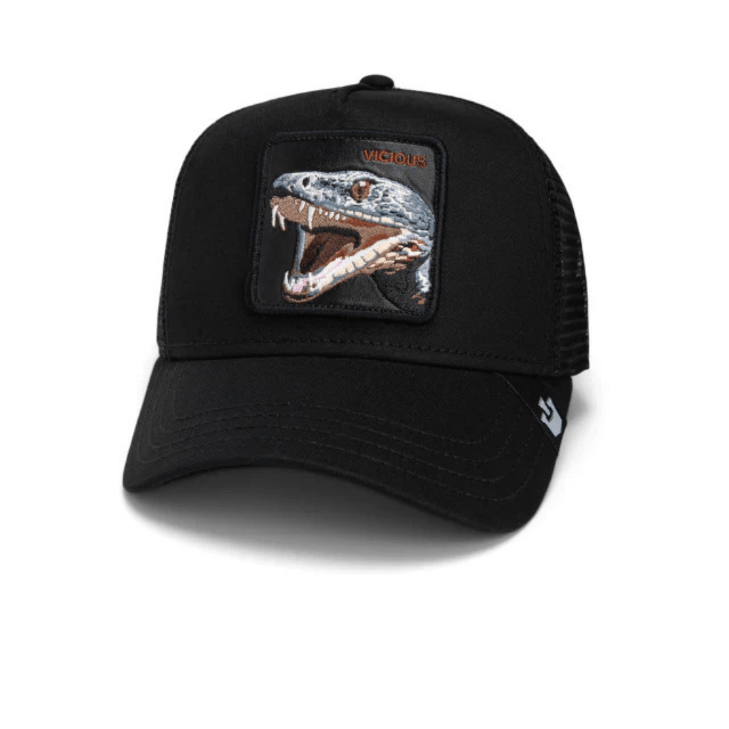GOORIN BROS THE VICIOUS SNAKE GORRA CAMIONERA AJUSTABLE NEGRA