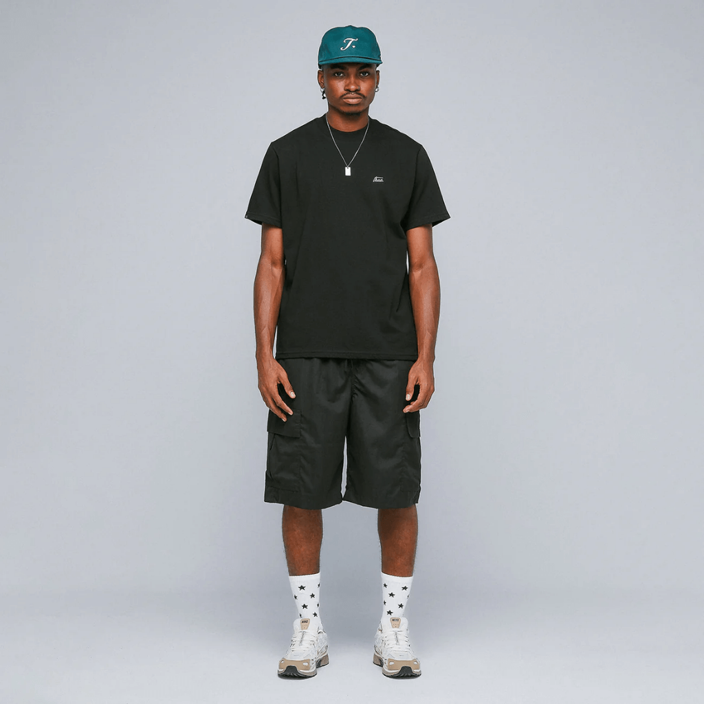 TRUE PARACHUTE BERMUDA SHORTS NEGROS