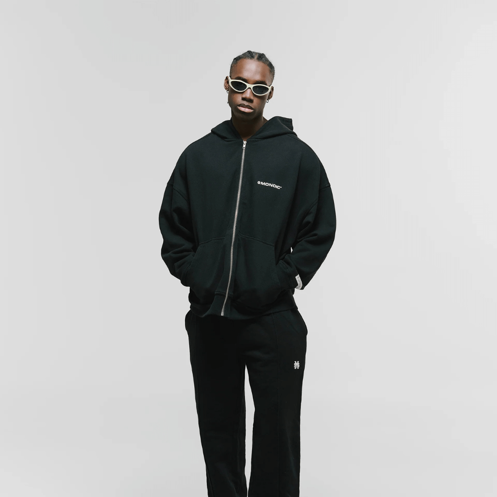 MONOIC TIMELESS V2 BUZO DE CIERRE OVERSIZED NEGRO