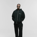 MONOIC TIMELESS V2 BUZO DE CIERRE OVERSIZED NEGRO