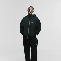 MONOIC TIMELESS V2 BUZO DE CIERRE OVERSIZED NEGRO