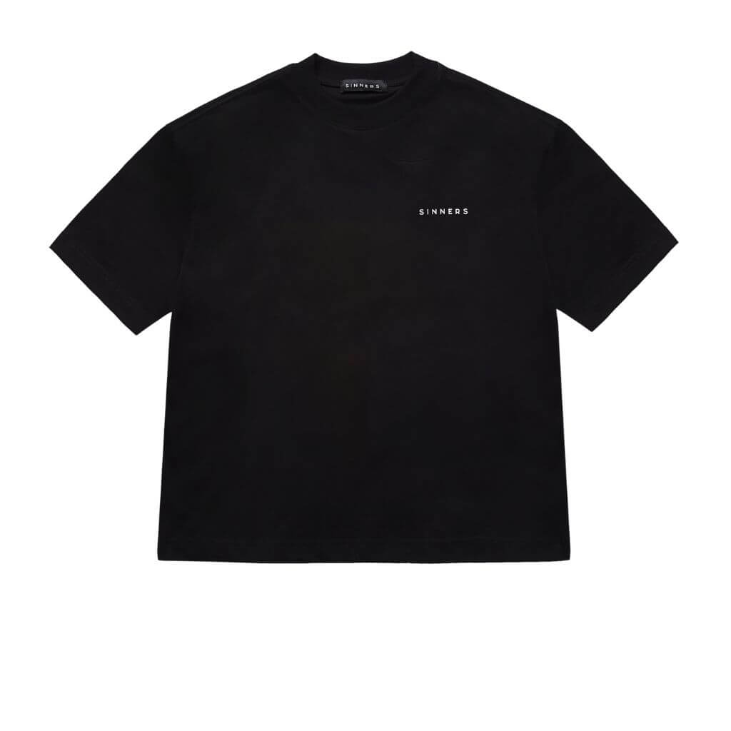 SINNERS SUGAR ABUSE LOGO REGULAR CAMISETA NEGRA