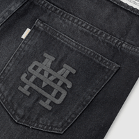 MONOIC TUTTO BENE I FLARED JEANS NEGRO DESGASTADO