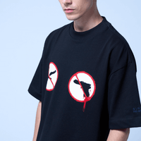 SINNERS AMERICAN HORROR CAMISETA BOXY NEGRA