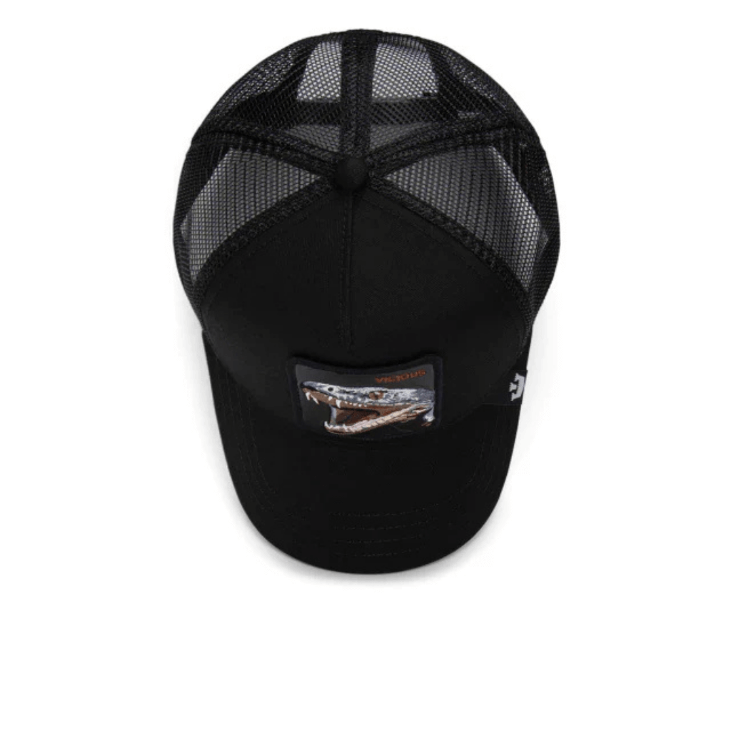 GOORIN BROS THE VICIOUS SNAKE GORRA CAMIONERA AJUSTABLE NEGRA