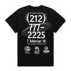 BILLIONAIRE BOYS CLUB MONARCH CAMISETA NEGRA