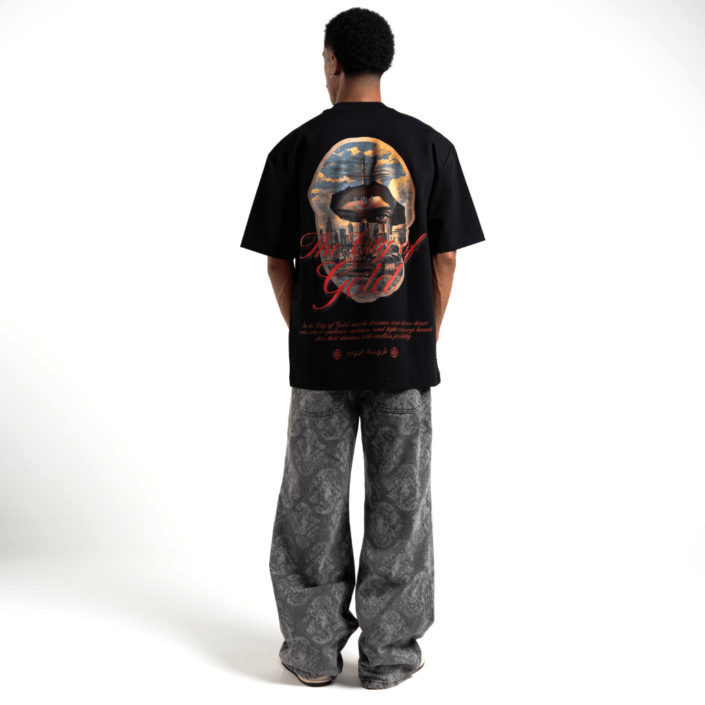 AURUM METROPOLIS III DUBAI CAMISETA OVERSIZED NEGRA