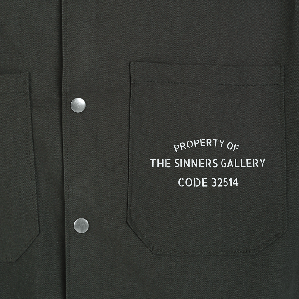 SINNERS EL PRADO CAMISA DE BOTONES VERDE