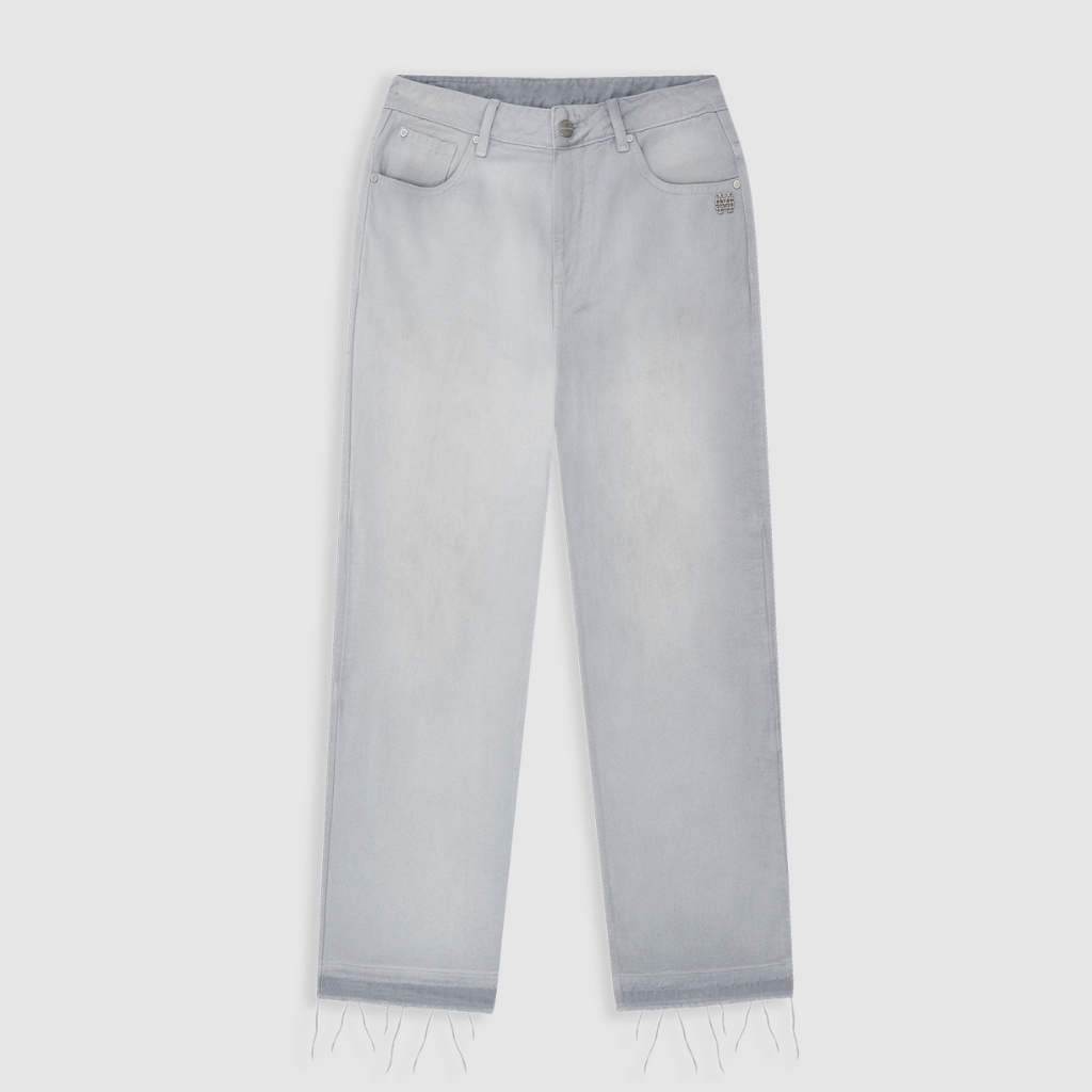 MONOIC TUTTO BENE I FLARED JEANS GRIS CLARO DESGASTADO