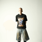 SINNERS FREE JESUS L'ENFANT TERRIBLE CAMISETA OVERSIZE NEGRA