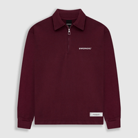 MONOIC TIMELESS V2 SACO QUARTER ZIP OVERSIZED VINOTINTO