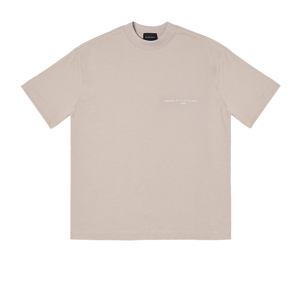SINNERS GARMENTS CAMISETA REGULAR BEIGE