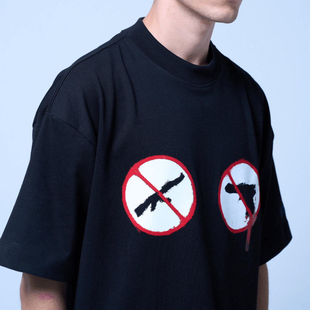 SINNERS AMERICAN HORROR CAMISETA BOXY NEGRA