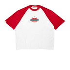 TRUE RETRO RANGLAN CAMISETA BOXY BLANCA ROJO