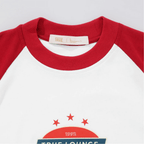 TRUE RETRO RANGLAN CAMISETA BOXY BLANCA ROJO