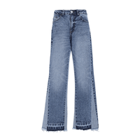 SINNERS EMBROIREDED FLARED JEANS