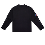 SINNERS CAMISETA DOBLE MANGA NEGRA POLIZIA NEGRA