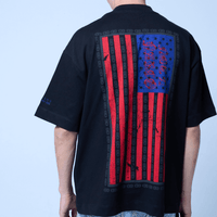 SINNERS AMERICAN HORROR CAMISETA BOXY NEGRA