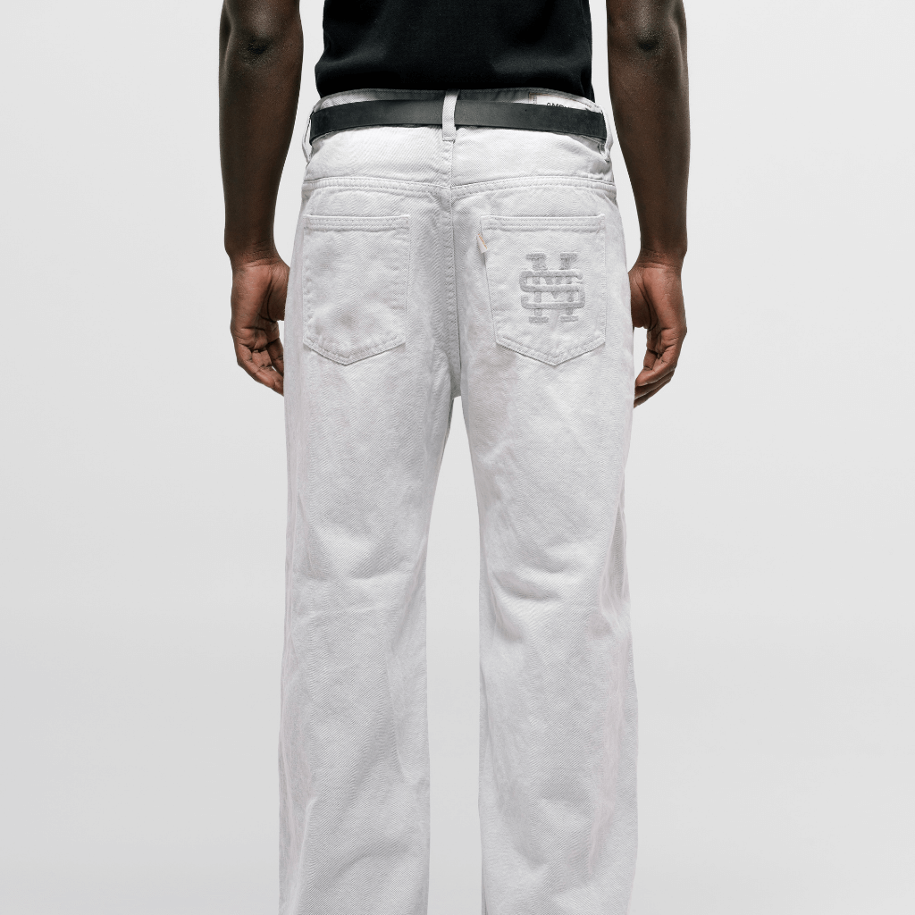 MONOIC TUTTO BENE I FLARED JEANS GRIS CLARO DESGASTADO