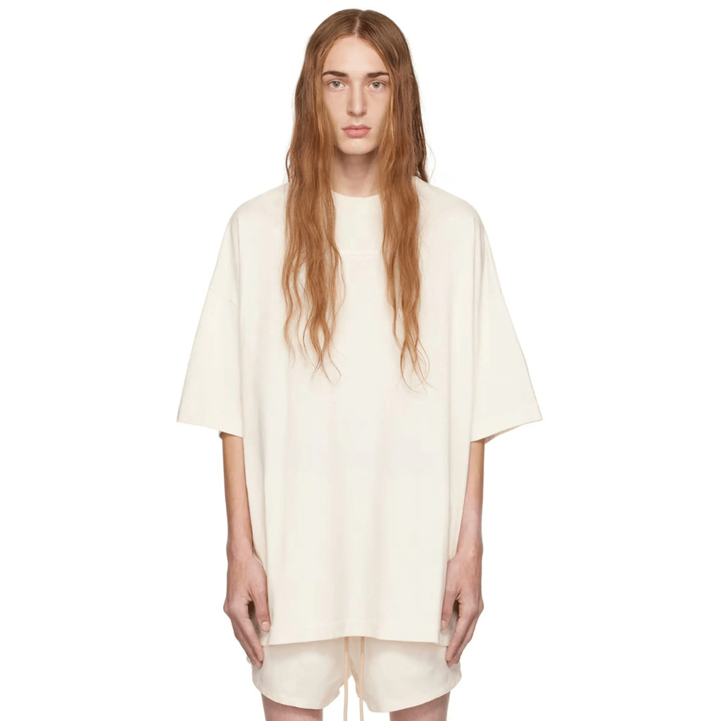 FEAR OF GOD ESSENTIALS CAMISETA OVERSIZE BEIGE CLARO