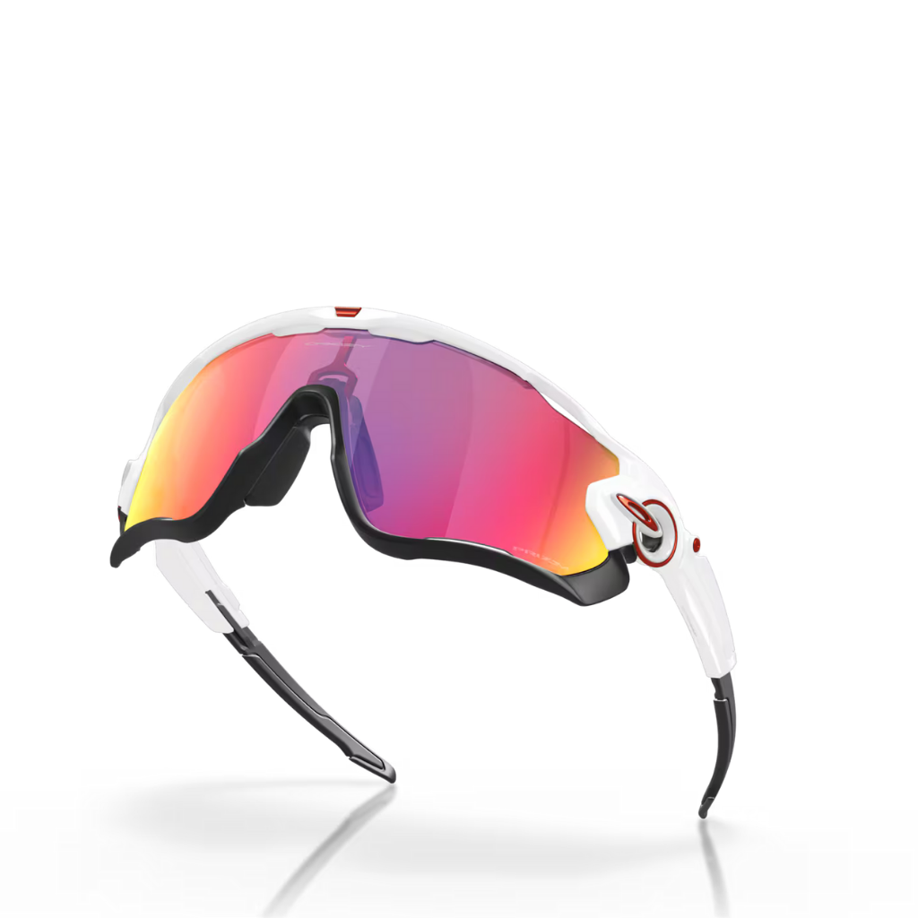 GAFAS OAKLEY JAWBREAKER BLANCO / NEGRO LENTE ROJO PRIZM
