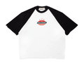 TRUE RETRO RANGLAN CAMISETA BOXY BLANCA NEGRO