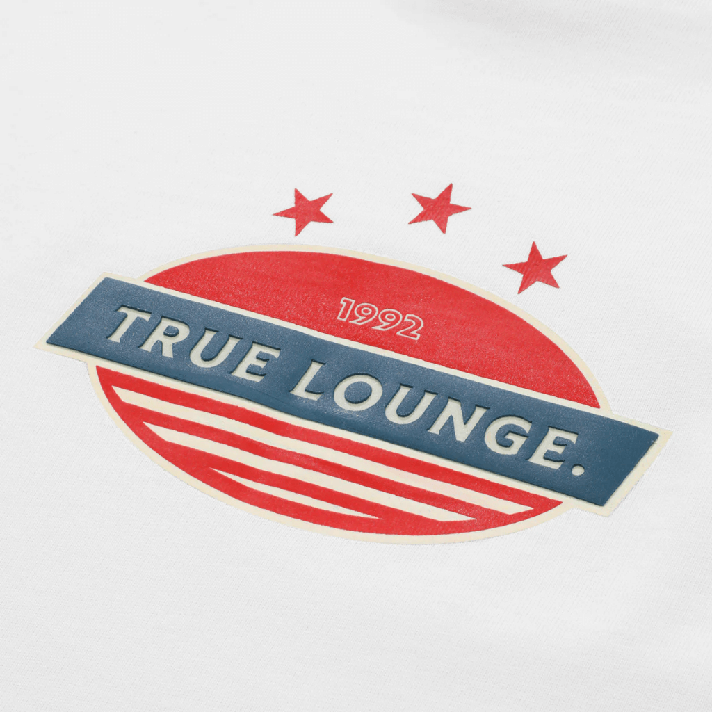 TRUE RETRO RANGLAN CAMISETA BOXY BLANCA NEGRO