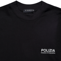 SINNERS CAMISETA DOBLE MANGA NEGRA POLIZIA NEGRA