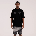 AURUM STARS I BLACK AURA CAMISETA OVERSIZE NEGRA