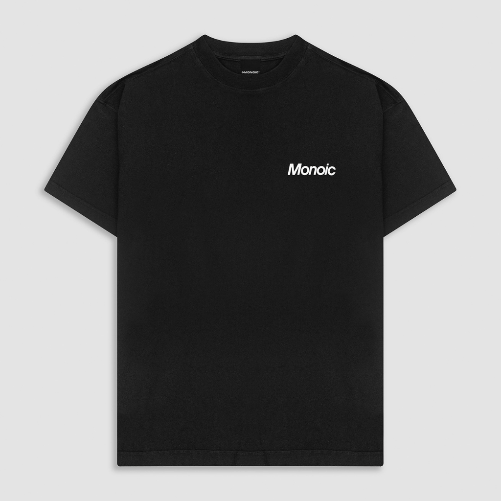 MONOIC TIMELESS V2 CAMISETA LOGO OVERSIZED NEGRA