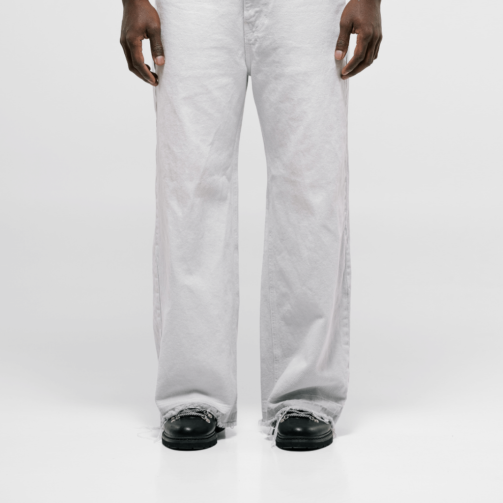 MONOIC TUTTO BENE I FLARED JEANS GRIS CLARO DESGASTADO