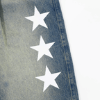TRUE LOUNGE PRINTED DENIM JEAN PANTALON AZUL