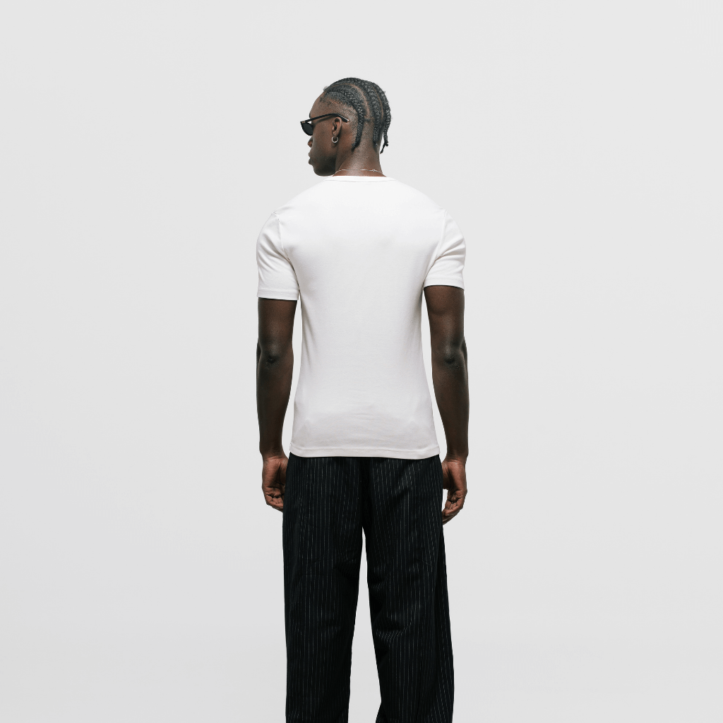 MONOIC TUTTO BENE 2 CAMISETA MUSCLE FIT CREMA