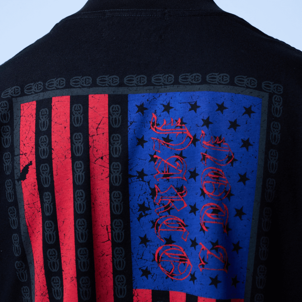 SINNERS AMERICAN HORROR CAMISETA BOXY NEGRA