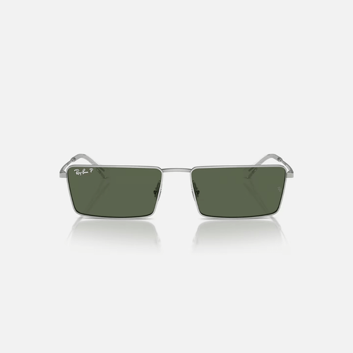 GAFAS RAYBAN EMY BIO-BASED LENTE VERDE OSCURO MARCO PLATA