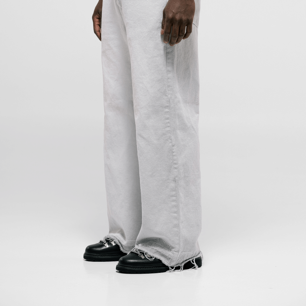 MONOIC TUTTO BENE I FLARED JEANS GRIS CLARO DESGASTADO