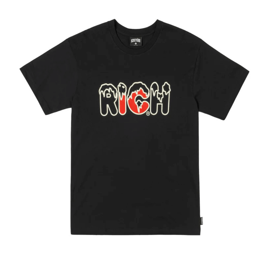 ICECREAM RICH CAMISETA NEGRA / ROJO