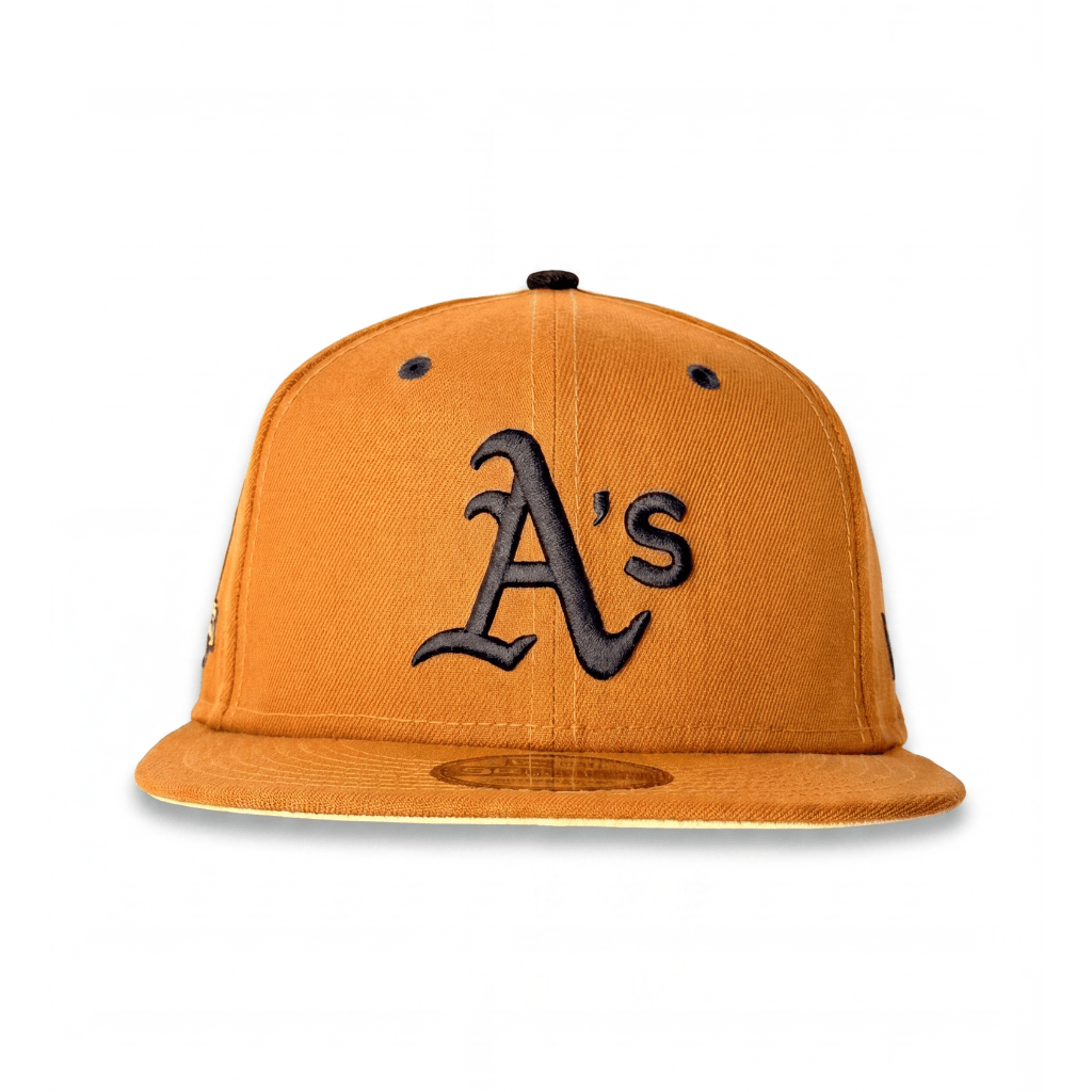 NEW ERA 9FIFTY MLB OAKLAND ATHLETICS TOASTED 40 YEARS PATCH GORRA AJUSTABLE CAFE