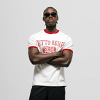 MONOIC TUTTO BENE I CAMISETA TUTTO BENNE RINGER FIT BLANCO HUESO