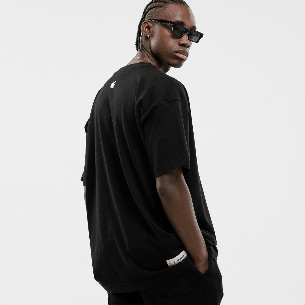 MONOIC TIMELESS V2 CAMISETA  OVERSIZED NEGRA